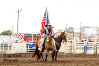 KHSRA - KJHSRA Sponsor Flags and American Flag Presentation Emporia KSU Rodeo Sunday 9-21-2025