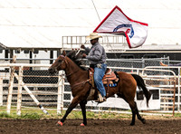 Sponsor Flags and American Flag Presentation Canton Sunday 2020