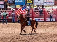 Pre Rodeo and Sponsor flags