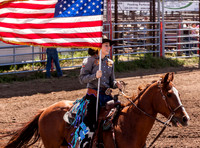 Pre Rodeo and Sponsor flags