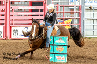1 of 2 High School Barrel Racing Dodge City Saturday 2025 Runs 1-35